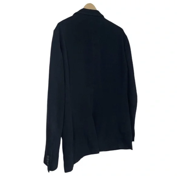 Michael Kors Black Mixed Media Techno Blazer 42L
